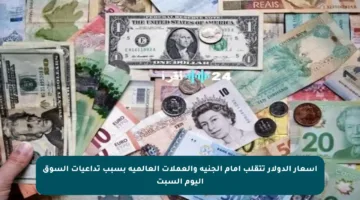 أسعار الدولار تتقلب أمام الجنيه والعملات العالمية بسبب تداعيات السوق اليوم السبت